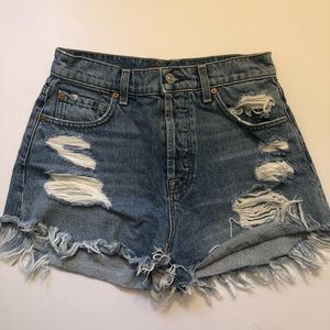 7 For All Mankind Cutoff Denim Shorts